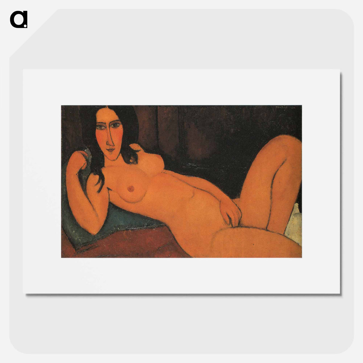 Reclining Nude with Loose Hair - Amedeo Modigliani Poster.