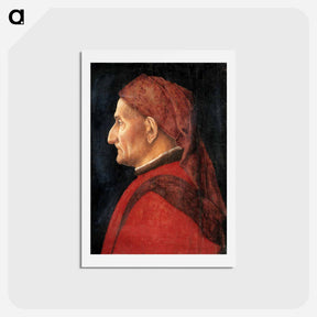 アートポストカード-Portrait of a Man - アンドレア マンテーニャ Postcard.