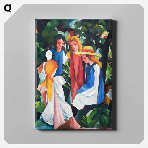 Four Girls - August Macke Canvas.