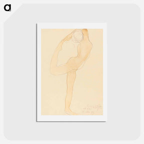 アートポストカード-Dancing Figure - オーギュスト ロダン Postcard.