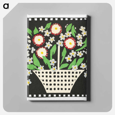 アートパネル-Basket of Flowers
 - 花のバスケット Canvas.