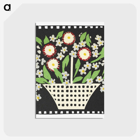 1-4_Basket-of-Flowers_postcard