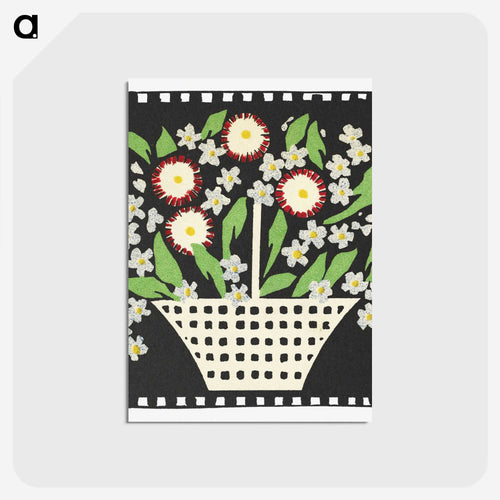 花籠 - 花のバスケット Postcard.
