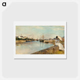 アートポストカード-The Harbor at Lorient
 - ベルト モリゾ Postcard.