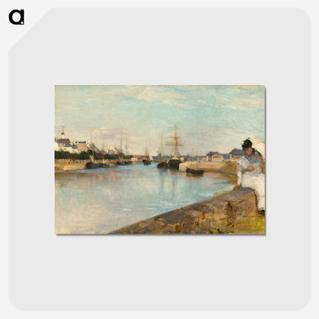 アートポストカード-The Harbor at Lorient
 - ベルト モリゾ Postcard.
