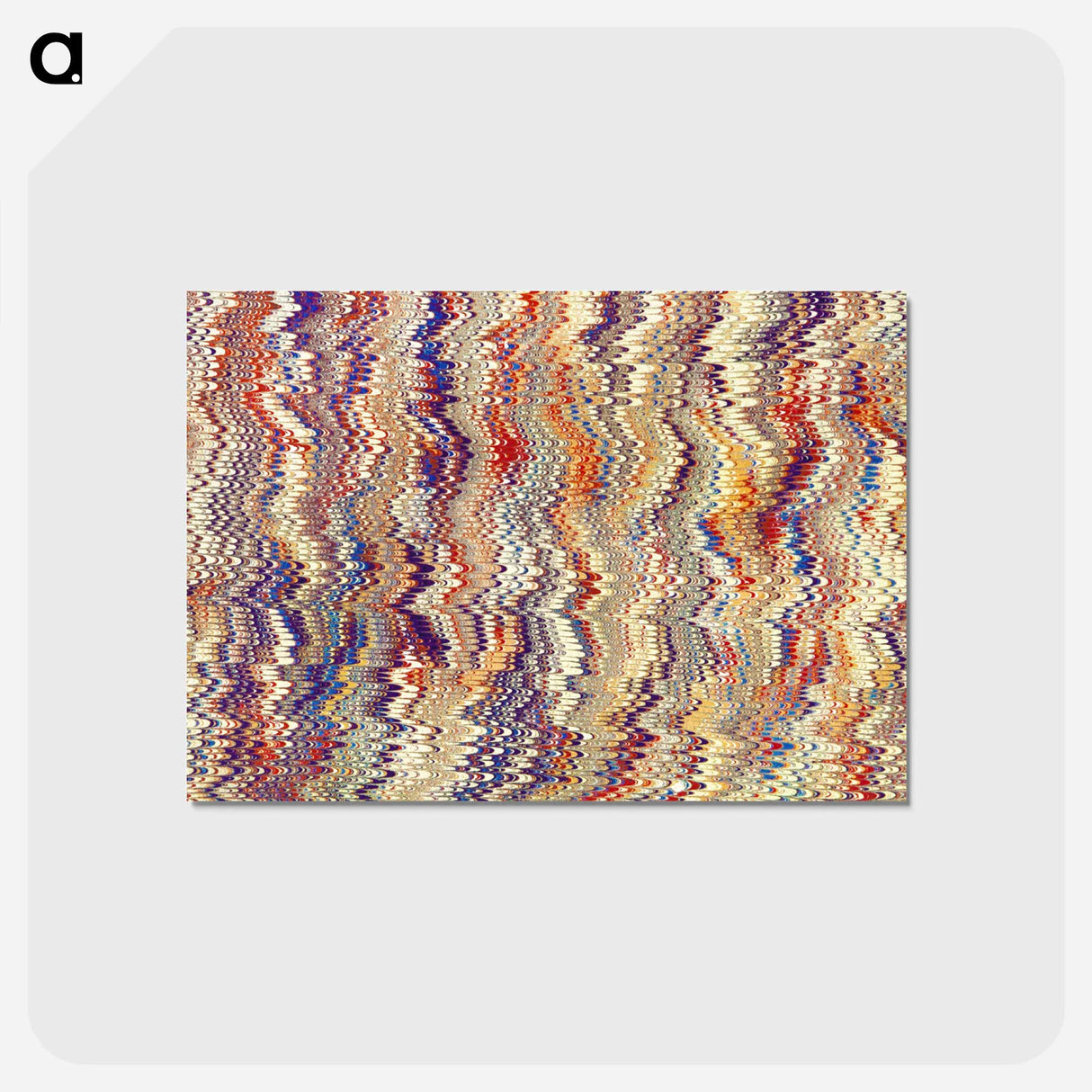 アートポストカード-Glitch Pattern Background
 - 大英図書館 Postcard.