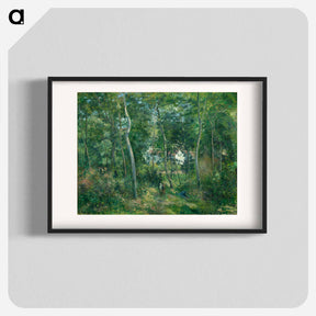 アートポスター-Edge of the Woods Near L'Hermitage, Pontoise - カミーユ ピサロ Poster.