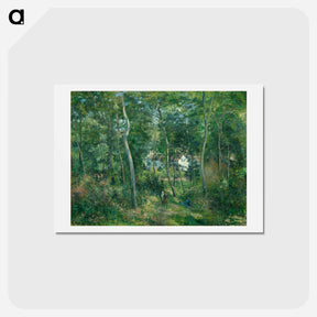 アートポストカード-Edge of the Woods Near L'Hermitage, Pontoise - カミーユ ピサロ Postcard.
