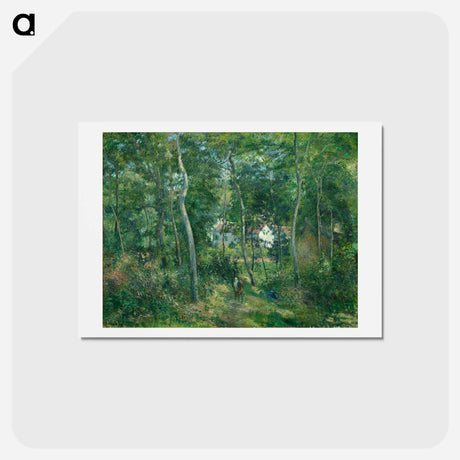 アートポストカード-Edge of the Woods Near L'Hermitage, Pontoise - カミーユ ピサロ Postcard.