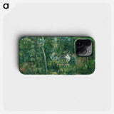 Edge of the Woods Near L'Hermitage, Pontoise - Camille Pissarro Phone Case.