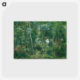 アートポストカード-Edge of the Woods Near L'Hermitage, Pontoise - カミーユ ピサロ Postcard.
