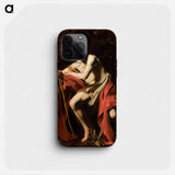 Saint John the Baptist in the Wilderness - カラヴァッジョ Phone Case.