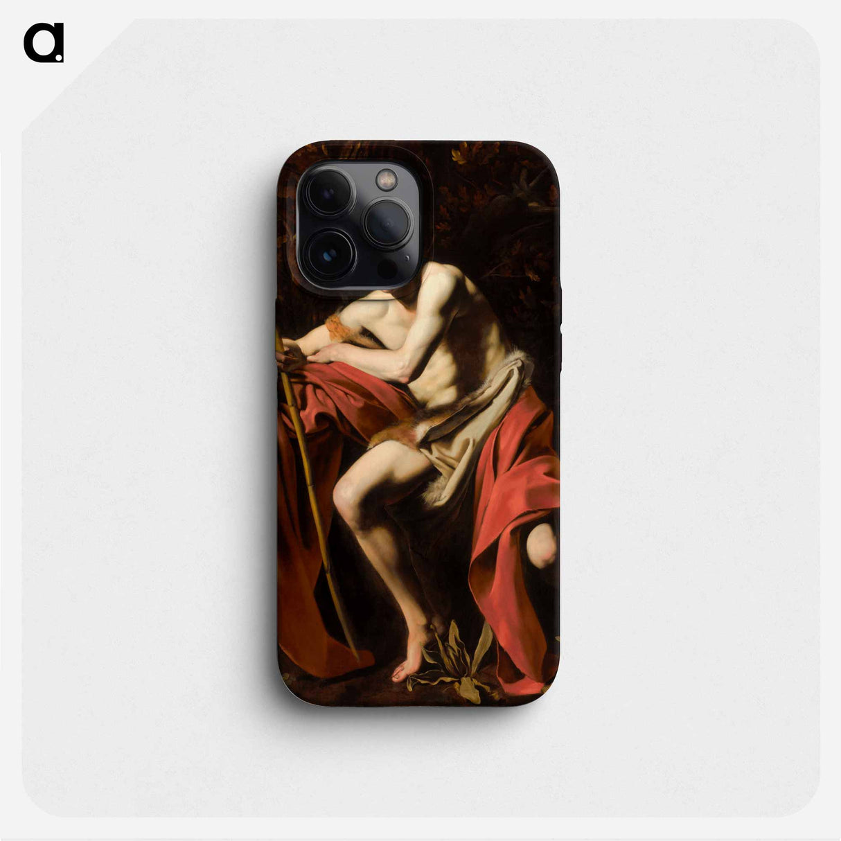 Saint John the Baptist in the Wilderness - Caravaggio Phone Case.