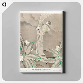 アートパネル-La Femme a l'Émeraude, Manteau en Tigre
 - シャルル マルタン Canvas.