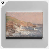 Rocks and turbulent lake.Capri - クリステン ケプケ Canvas.