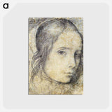 アートポストカード-Head of a Girl - ディエゴ ベラスケス Postcard.