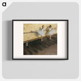 Dancers Practicing at the Barre - エドガー ドガ Poster.