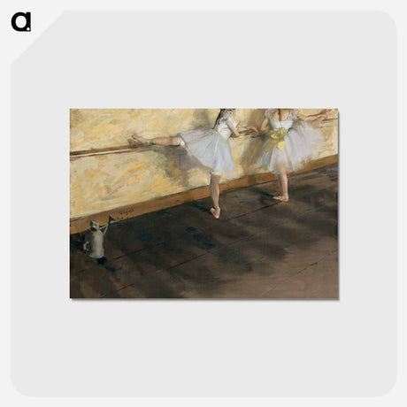 アートポストカード-Dancers Practicing at the Barre - エドガー ドガ Postcard.