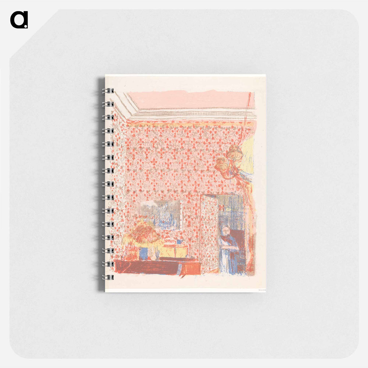 アートメモ帳-Interieur aux tentures roses I - エドゥアール ヴュイヤール Memo.