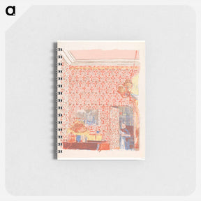 アートメモ帳-Interieur aux tentures roses I - エドゥアール ヴュイヤール Memo.