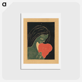 アートポストカード-The Heart - エドヴァルド ムンク Postcard.