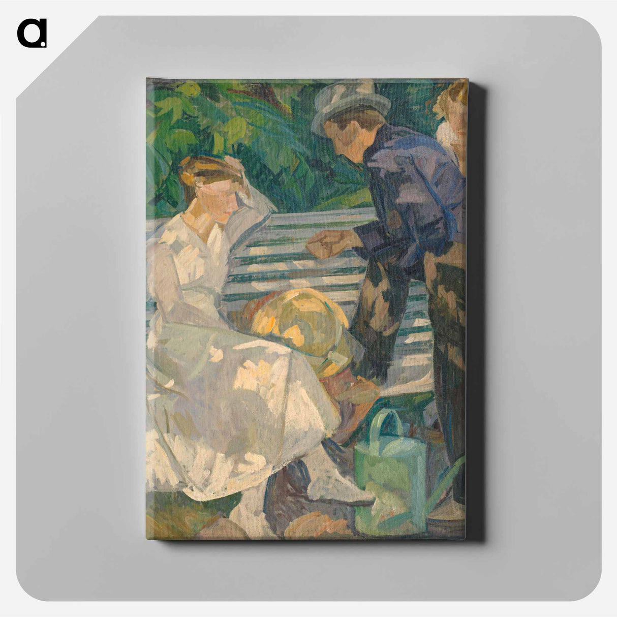 In the priest's garden.Christiansø - エドヴァルド ウェイ Canvas.