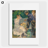 In the priest's garden.Christiansø - エドヴァルド ウェイ Poster.