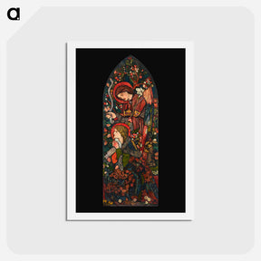 アートポストカード-The Annunciation - エドワード バーン ジョーンズ Postcard.