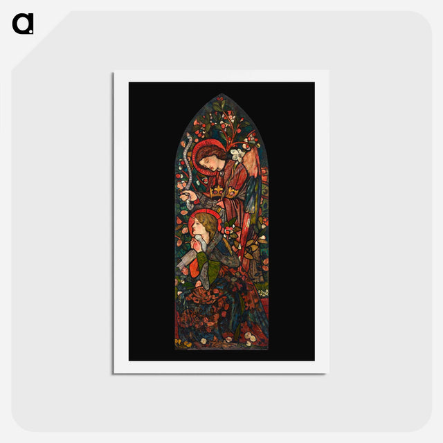アートポストカード-The Annunciation - エドワード バーン ジョーンズ Postcard.