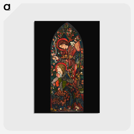 アートポストカード-The Annunciation - エドワード バーン ジョーンズ Postcard.