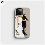 Woman holding cats - エドワード ペンフィールド Phone Case.