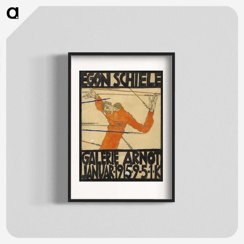 Plakat der Egon Schiele-Ausstellung in der Galerie Arnot - エゴン シーレ Poster.