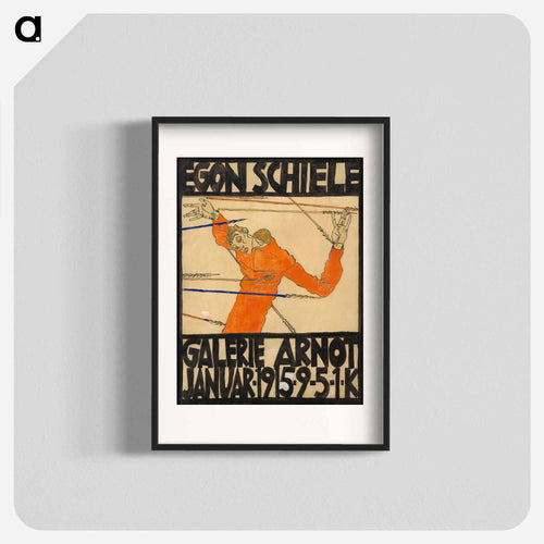 Plakat der Egon Schiele-Ausstellung in der Galerie Arnot - エゴン シーレ Poster.
