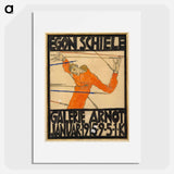 Plakat der Egon Schiele-Ausstellung in der Galerie Arnot - Egon Schiele Poster.