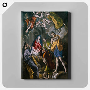 アートパネル-The Adoration of the Shepherds - エル グレコ Canvas.