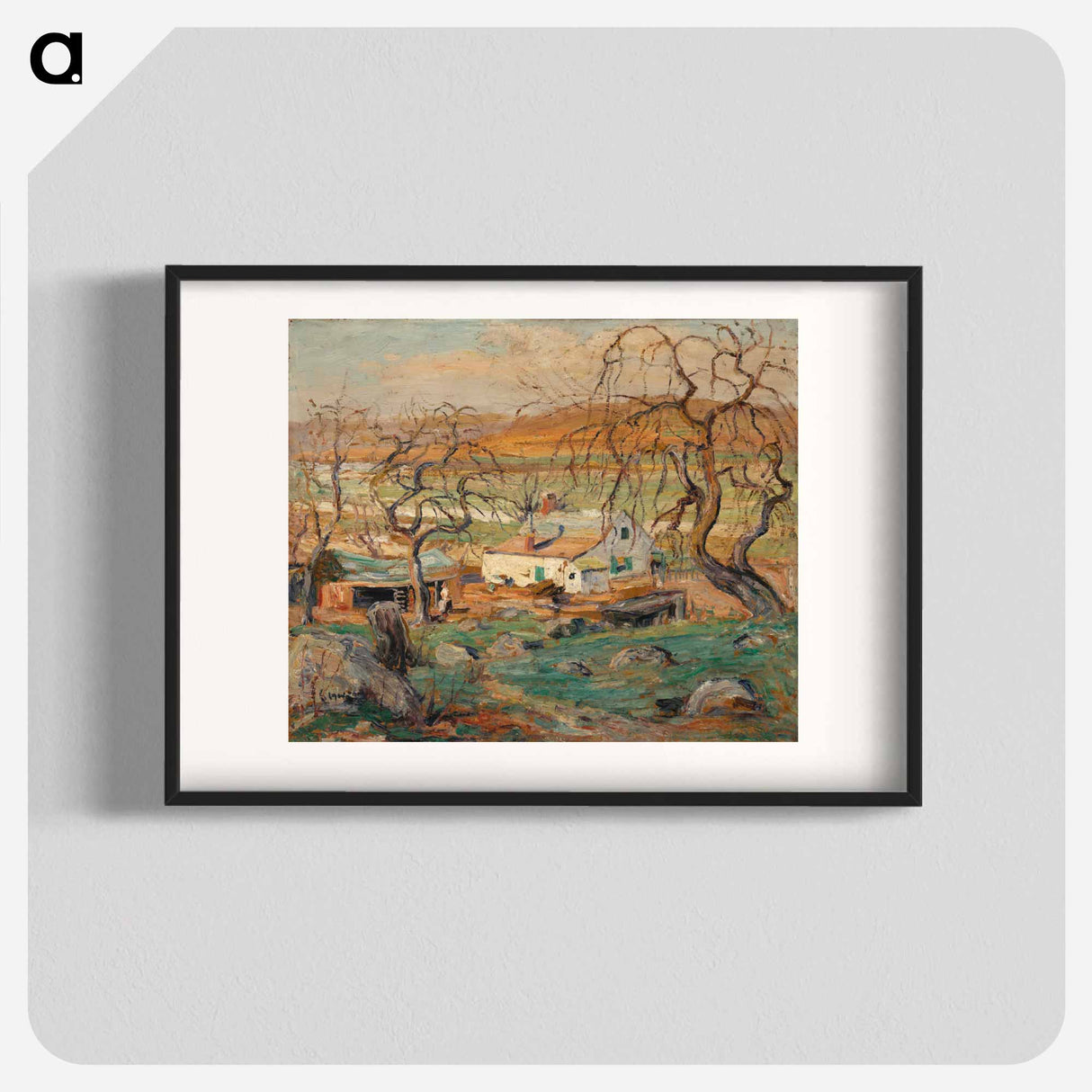 Landscape with Gnarled Trees - アーネスト ローソン Poster.