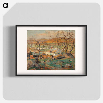 Landscape with Gnarled Trees - アーネスト ローソン Poster.