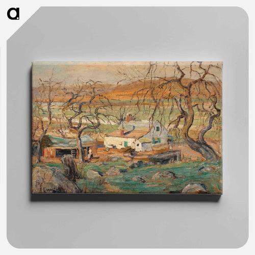 Landscape with Gnarled Trees - アーネスト ローソン Canvas.