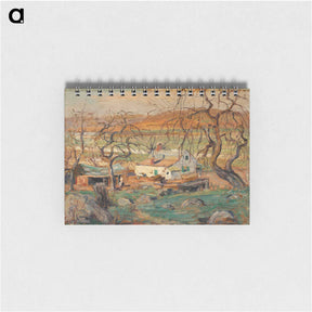 アートメモ帳-Landscape with Gnarled Trees - アーネスト ローソン Memo.
