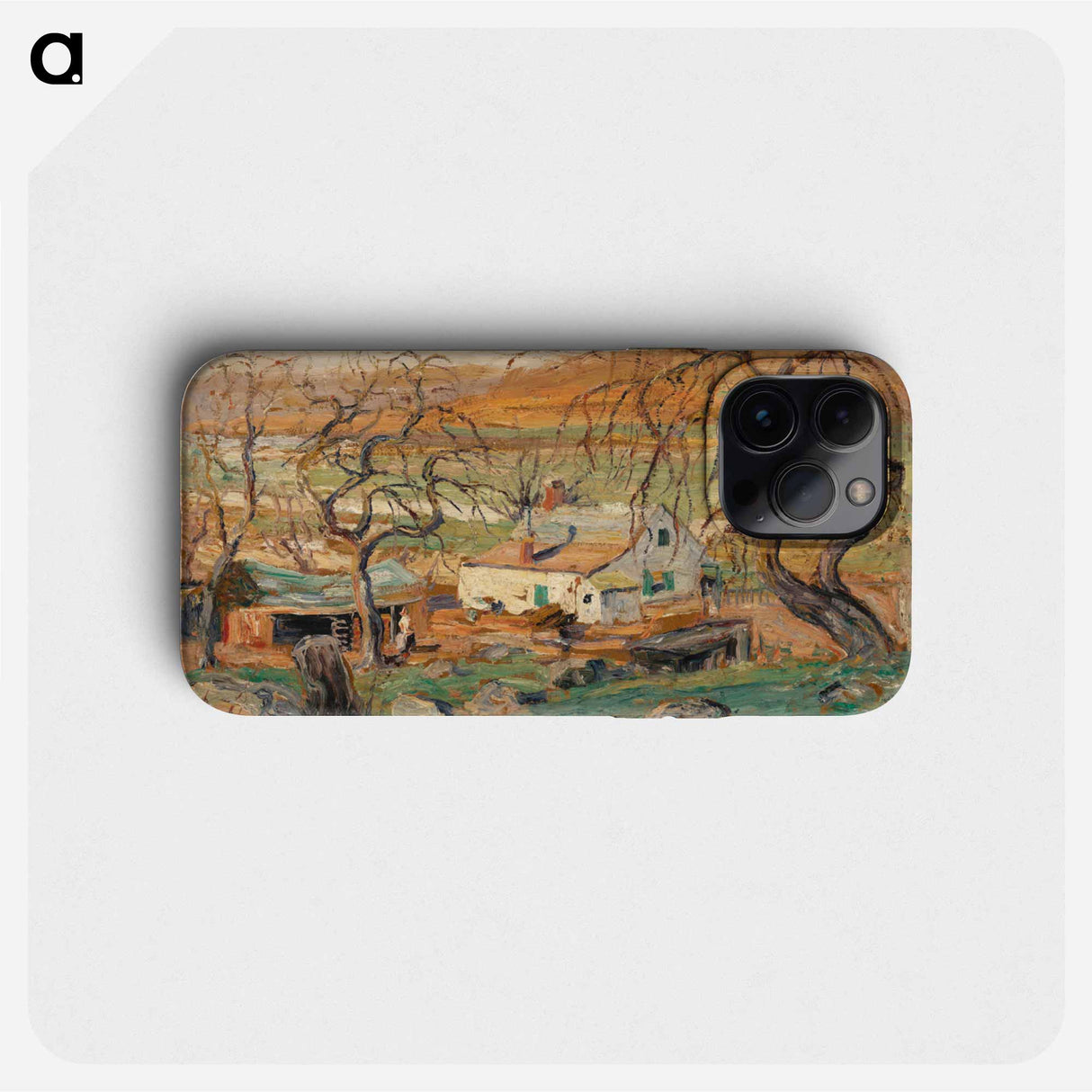 Landscape with Gnarled Trees - アーネスト ローソン Phone Case.