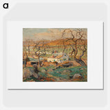 Landscape with Gnarled Trees - アーネスト ローソン Poster.