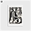 アートポストカード-The Large Cow Lying Down - エルンスト ルートヴィヒ キルヒナー Postcard.