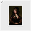 アートポストカード-Portrait of Doña Isabel de Porcel - フランシスコ デ ゴヤ Postcard.