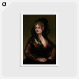 アートポストカード-Portrait of Doña Isabel de Porcel - フランシスコ デ ゴヤ Postcard.
