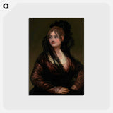 アートポストカード-Portrait of Doña Isabel de Porcel - フランシスコ デ ゴヤ Postcard.