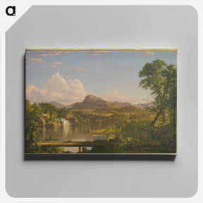 アートパネル-New England Scenery - フレデリック エドウィン チャーチ Canvas.