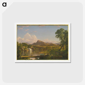 アートポストカード-New England Scenery - フレデリック エドウィン チャーチ Postcard.