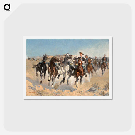 アートポストカード-Dismounted: The Fourth Troopers Moving the Led Horses
 - フレデリック レミントン Postcard.