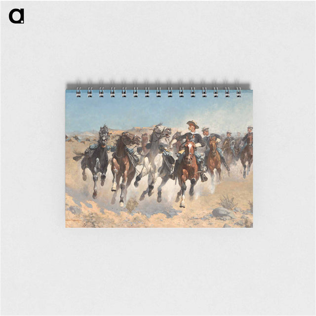 アートメモ帳-Dismounted: The Fourth Troopers Moving the Led Horses
 - フレデリック レミントン Memo.
