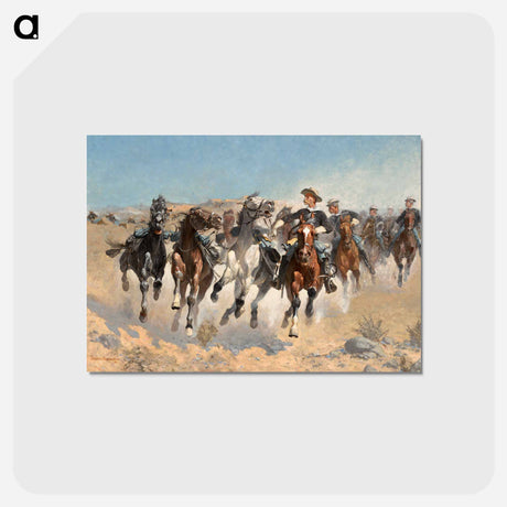 アートポストカード-Dismounted: The Fourth Troopers Moving the Led Horses
 - フレデリック レミントン Postcard.